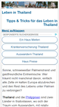 Mobile Screenshot of leben-in-thailand.de